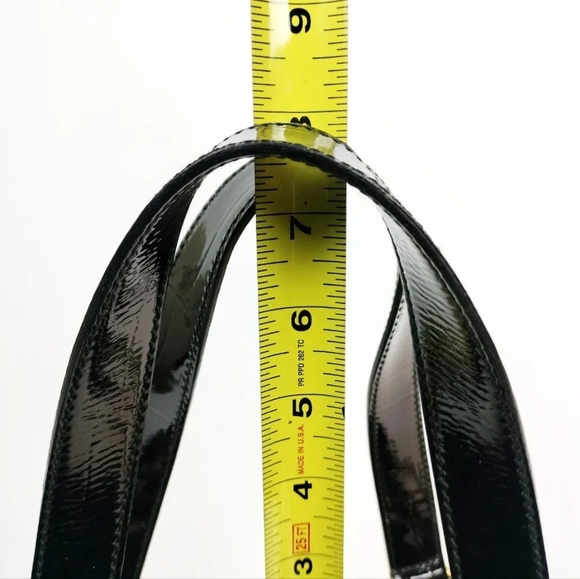 Like New Yves Saint Laurent YSL Crocodile-Skin Embossed Patent Leather Muse Bag - Picture 15 of 17